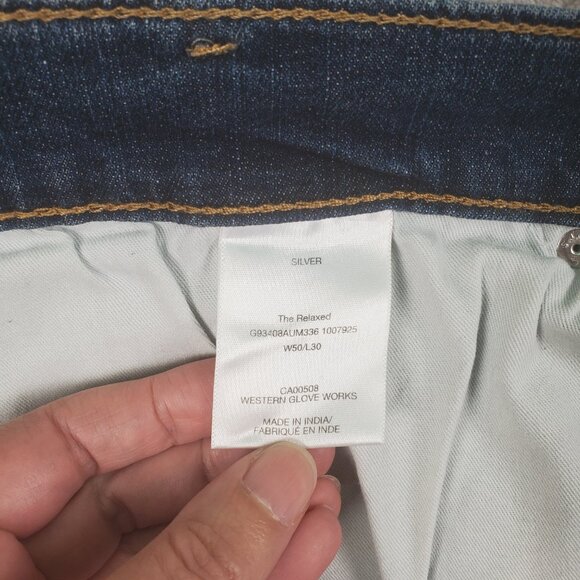 NWT Silver Jeans Men’s Authentic Relaxed Performance Stretch Size W50 L30 - Picture 15 of 16